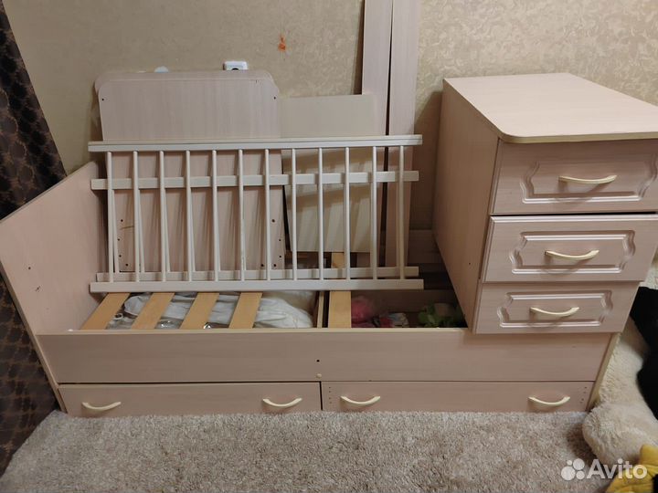 Детская кроватка трансформер 3 в 1