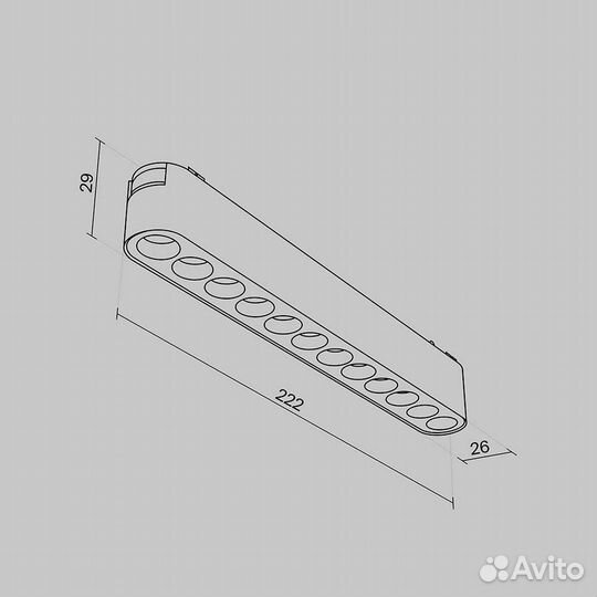 Трековый светодиодный светильник Maytoni Technical Points TR082-1-12W4K-M-B