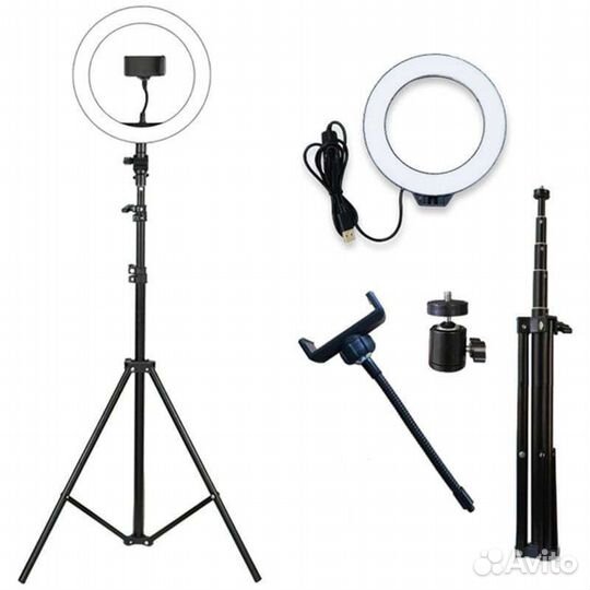 Лампа кольцевая d33 со штативом