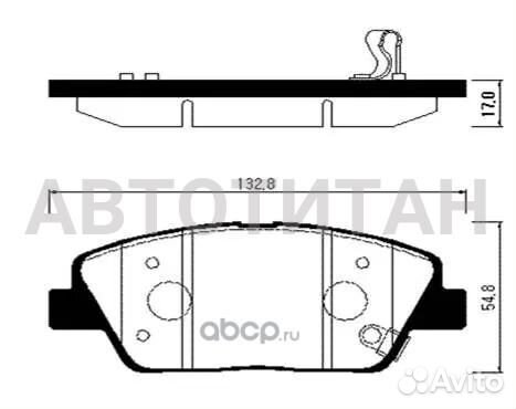 Колодки тормозные дисковые hyundai: K-5