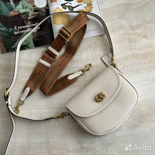 Сумка Coach натуральная кожа