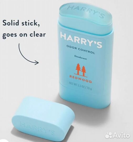 Дезодоранты Harry’s без алюминия из США redwood