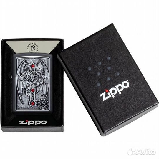 Зажигалка Zippo Winged Dragon Cross