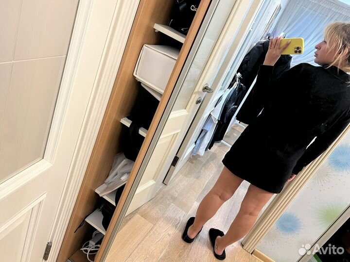 Черное платье мини