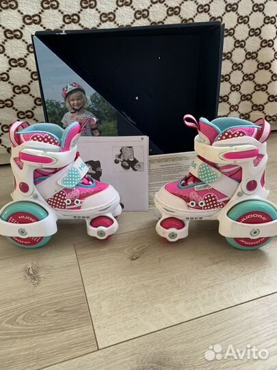 Раздвижные детские 4x колесные ролики hudora