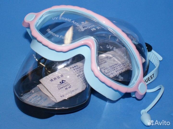 Очки для плавания BL-2102 (Сине-розовые)