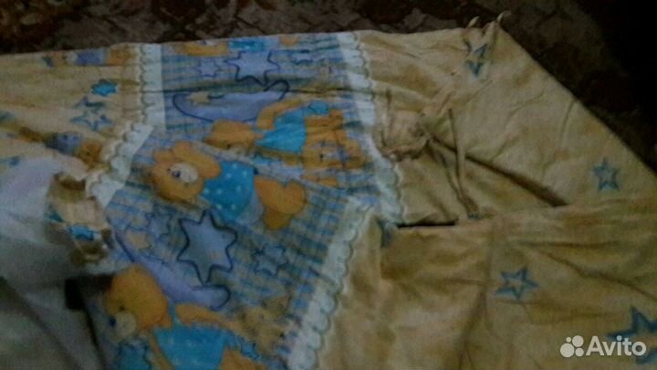 Балдахин и бортик в детскую кроватку