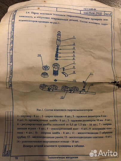 Гидрокомпенасторы ваз 2101