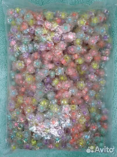 Бусины цветочки