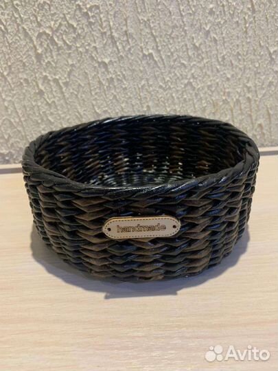 Корзины плетёные из бумажной лозы