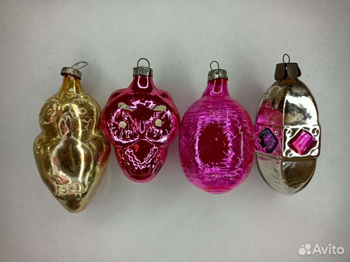 Сова, фонарик Ёлочные игрушки СССР