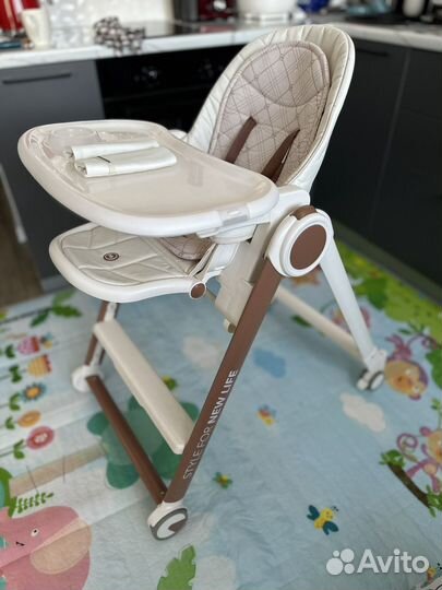 Детский стульчик для кормления happy baby