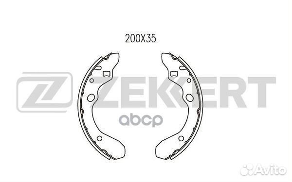 Колодки торм. бараб. задн. Mazda 323 F III 89