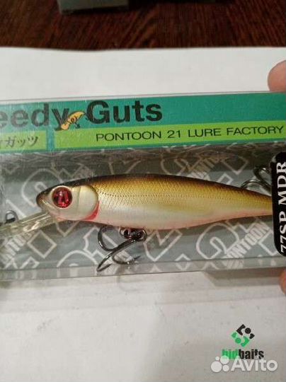 Воблеры 21 pontoon Greedy-guts 77SP-MDR 77mm 10.8g