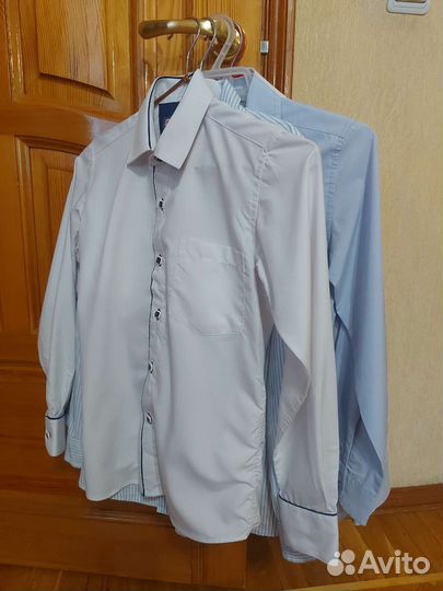 Рубашки школьные на мальчика 122-128