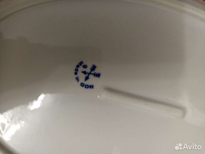 Блюдо овальное, селедочница. Дулево, Зик, гдр и пр