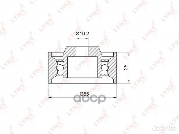 Ролик ремня грм hyundai accent/elantra 1.5/1.6