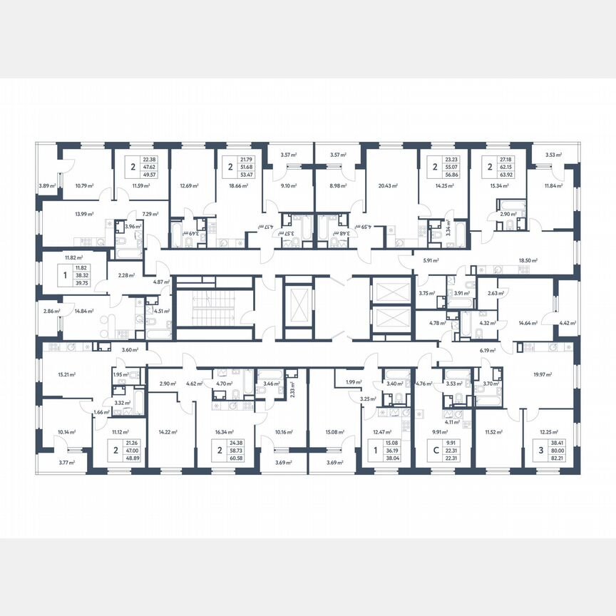 Квартира-студия, 22,3 м², 22/25 эт.