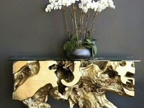 Консоль sequoia gold console table