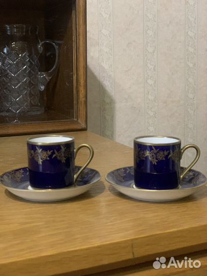 Чашка с блюдцем cobalt