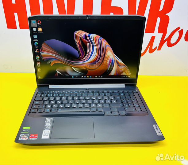 Игровой ноутбук NEW Lenovo Ryzen 5 4600 GTX1650ti