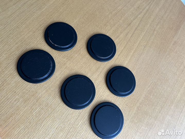 Подставки под кружки чашки деревянные 6 шт