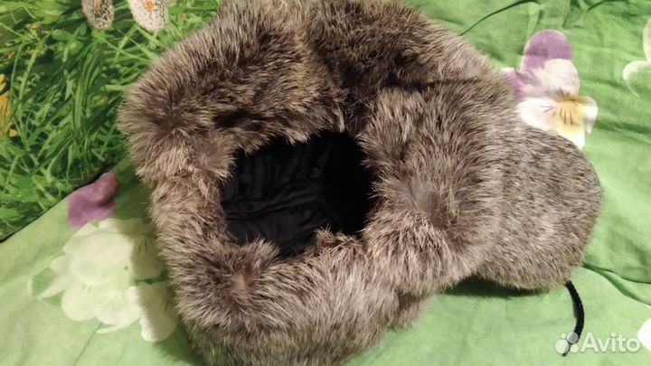 Шапка-ушанка из кролика