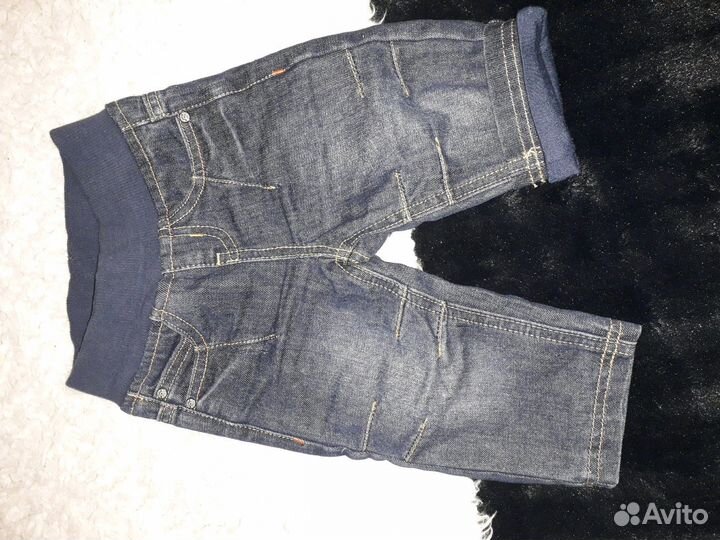 Джинсы и рубашка на мальчика 68-74