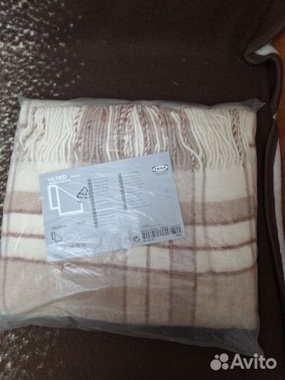 Плед новый шерстяной 150х200см