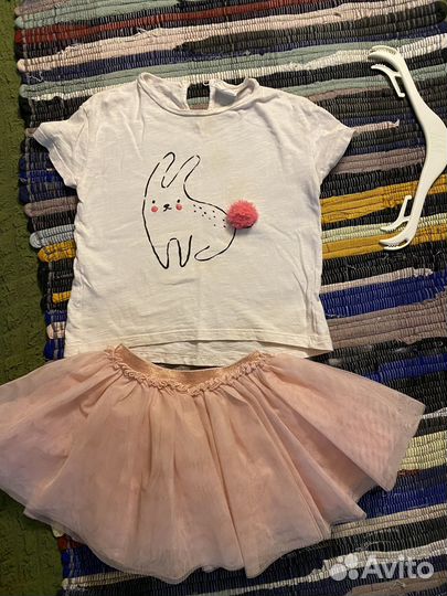 Юбка Mothercare + футболка Zara