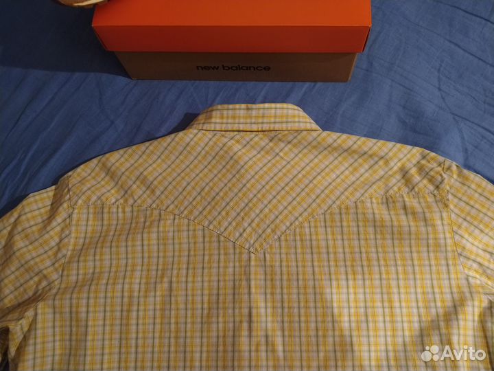 Рубашка мужская клетчатая Levis с коротким рукавом