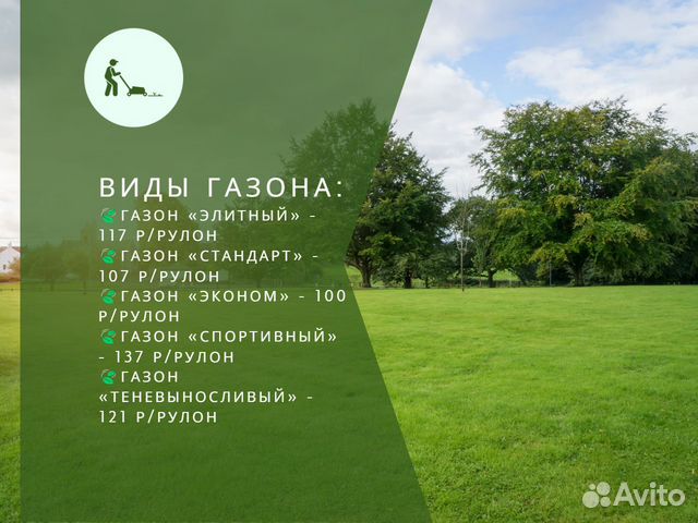 Продажа рулонного газона купить в Пушкино | Товары для дома и дачи | Авито