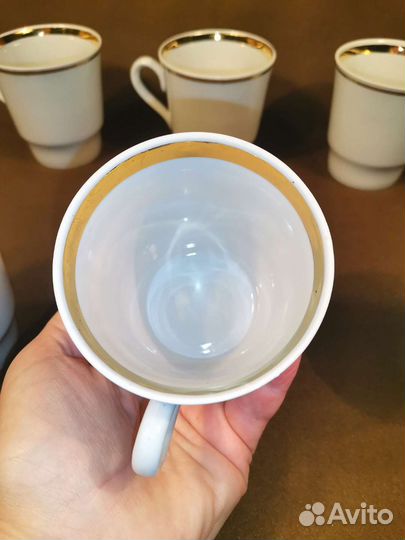 Набор новых фарфоровых кружек СССР