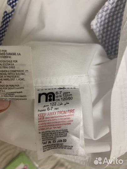 Рубашка 122 acoola, mothercare