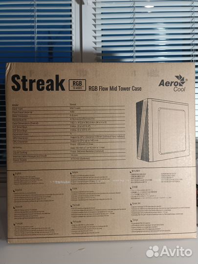 Корпус ATX Aerocool Streak-A-BK-v1 (Новый)