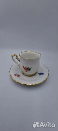 Антикварная кофейная пара Hutschenreuther Германия