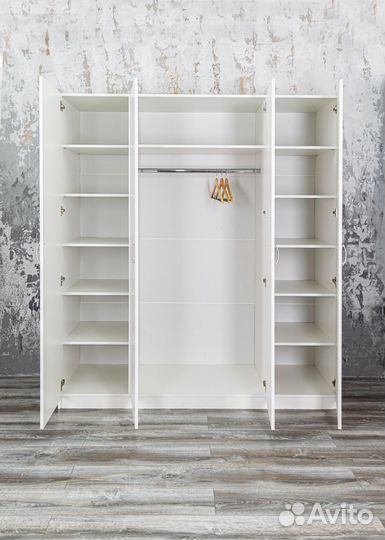 Шкаф новый белый Классик 6