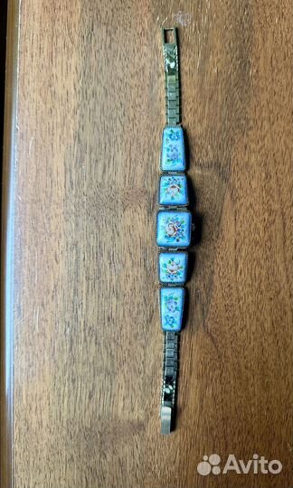 Часы чайка финифть СССР