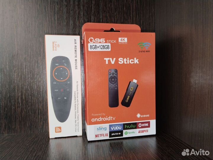 SMART TV stick приставка прошитая + Аэромышь