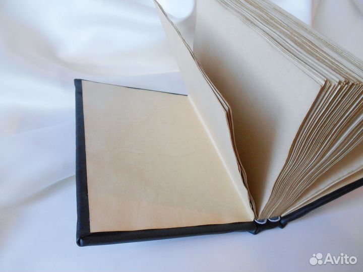 Кожаный блокнот a6, чёрный личный дневник