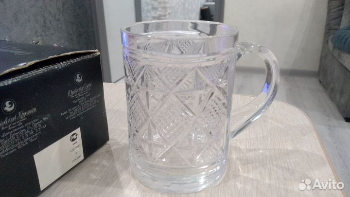 Новая пивная кружка хрусталь