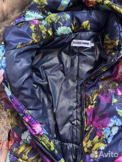 Зимний комбинезон для девочки 92+6