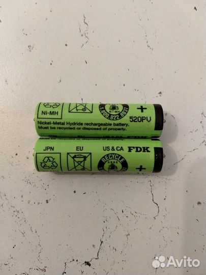 Аккумуляторы 1HR-aaauv для бритв braun series 3