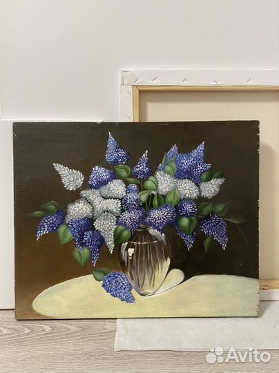 Картина маслом «Сирень» 30х40 см