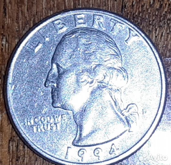 25 центов США 1994 года P