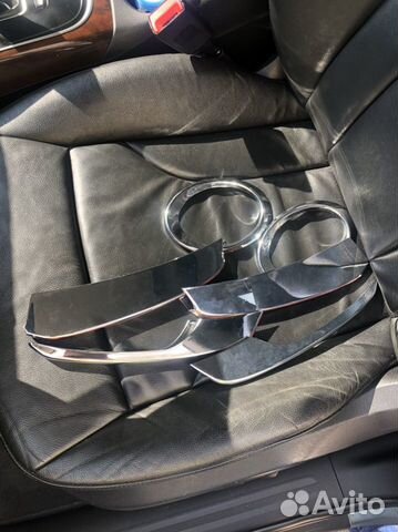 Хром кольца на туманки Audi