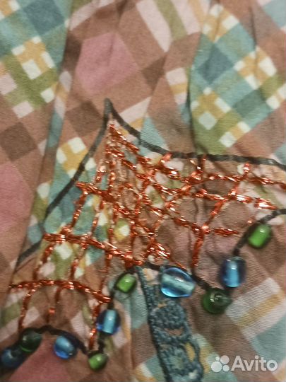 Юбка sidecar хлоплк вышивка испания