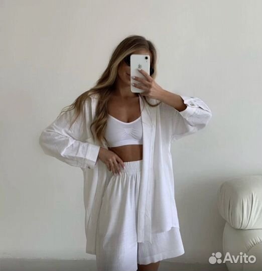 Костюм шорты рубашка