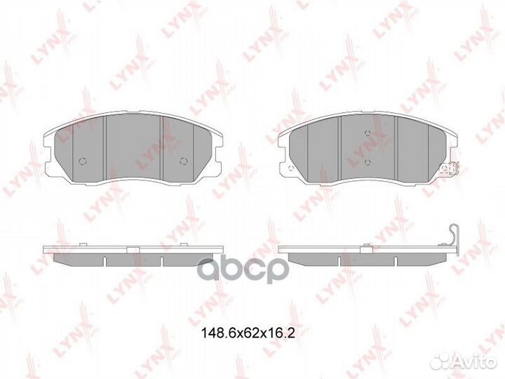 Колодки передние lynxauto BD-1816 BD-1816 lynxauto