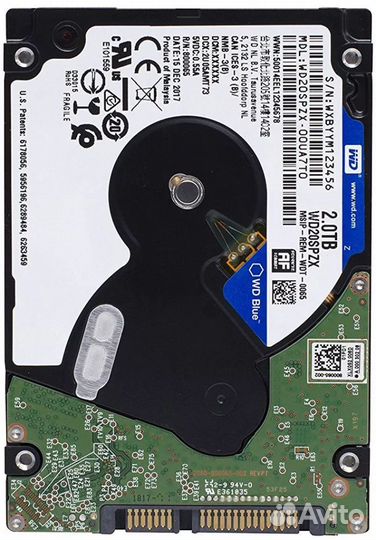 2Tb SATA Western Digital Blue WD20spzx